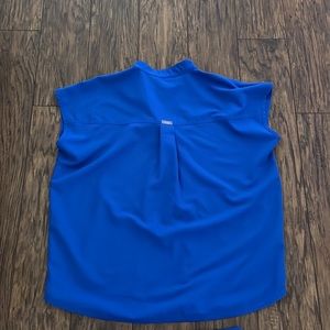 FIGS Scrubs Royal Blue Top